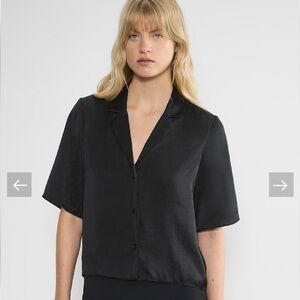 Aritzia Wilfred Beso Satin Shirt